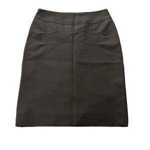 Davide Cenci Gunex Womens Knee Length Career Office A-Line Skirt Black Size 4